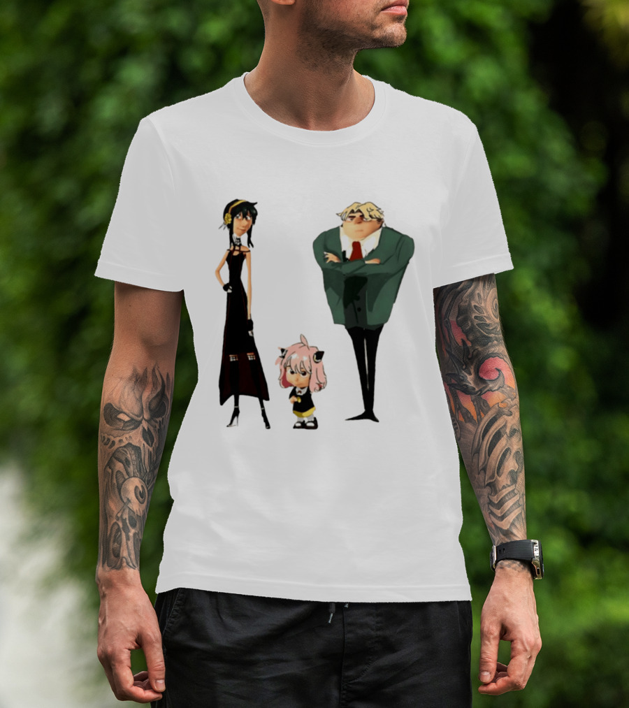 Despicable Me Spy X Family Crossover Cartoon Characters Meme T-Shirt