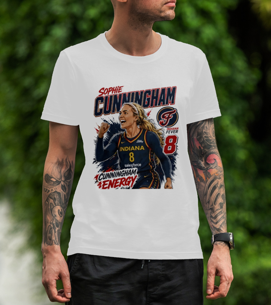 Sophie Cunningham Indiana Fever Energy WNBA 8 T-Shirt