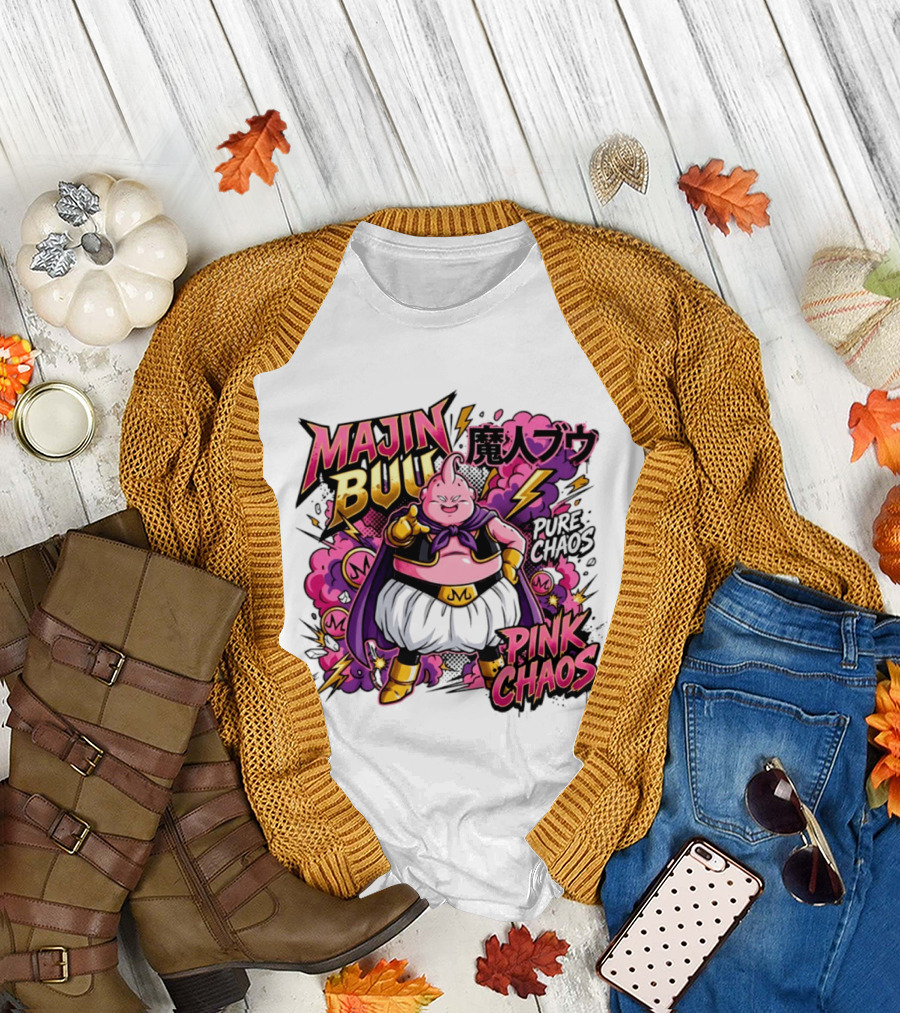 Majin Buu Pink Chaos Pure Chaos Dragon Ball Z T-Shirt