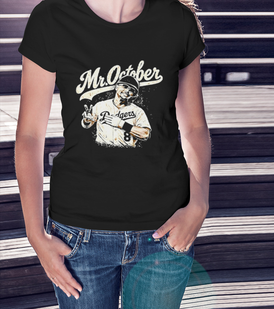 Mr October Dodgers Baseball Kike Hernandez Player T-Shirt