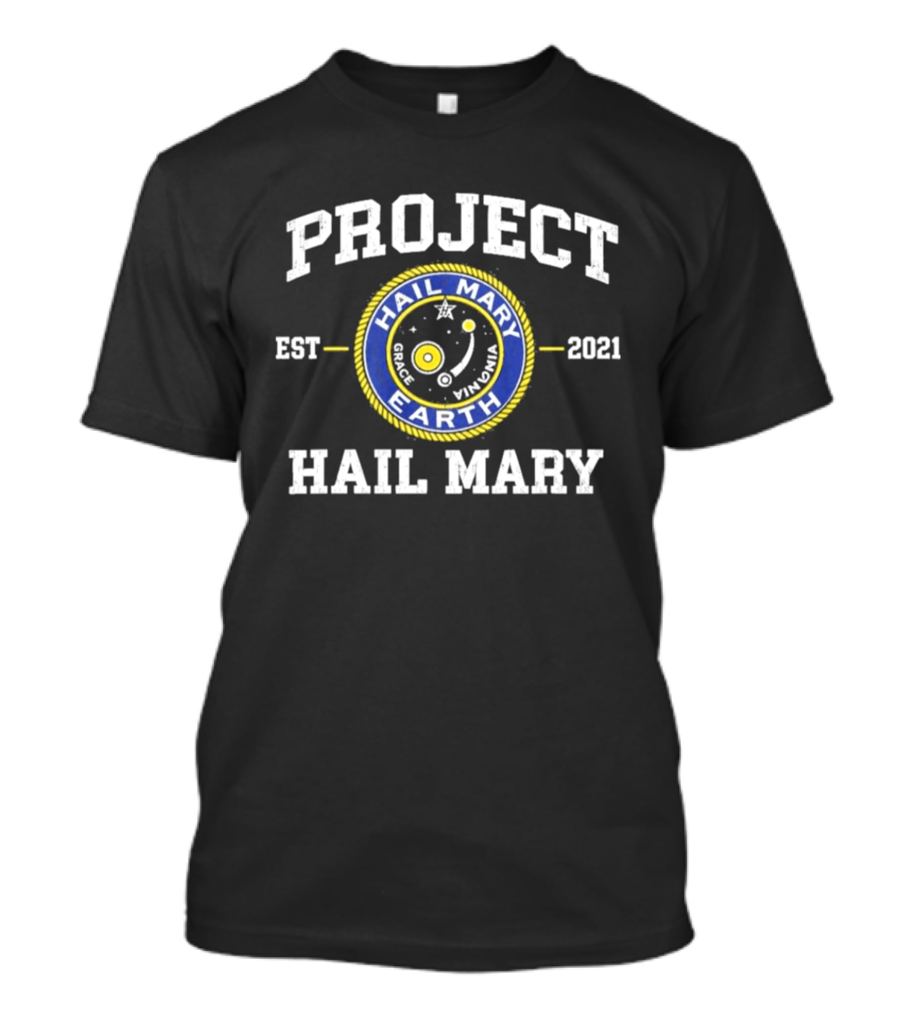 Project Hail Mary Ryland Grace Rocky Jazz Hands EST 2021 Hail Mary Earth T-Shirt