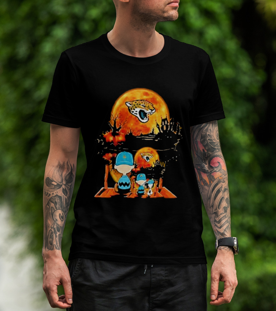 Jacksonville Jaguars Peanuts Halloween Classic Football T-Shirt