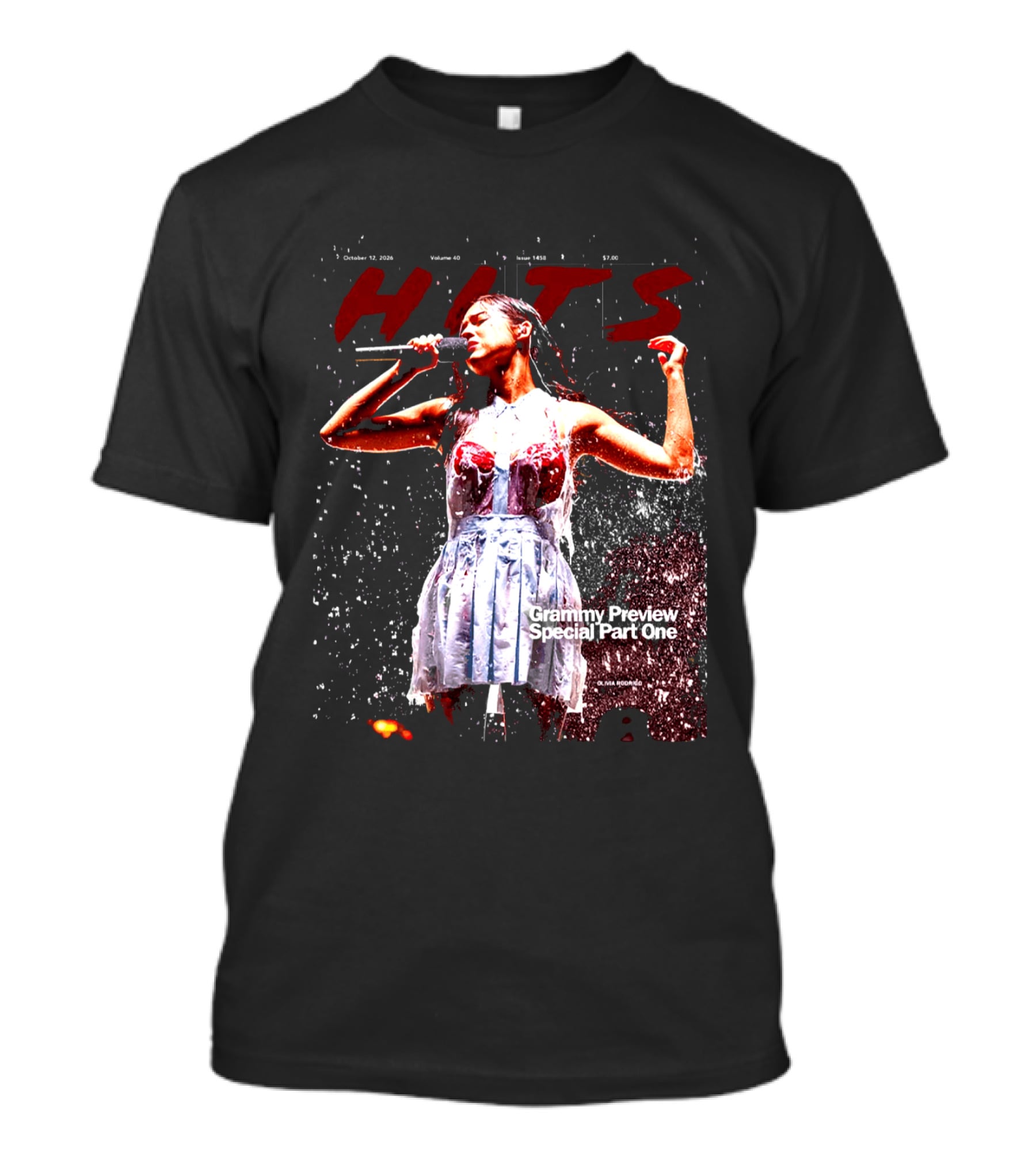Olivia Rodrigo Hits Daily Double Issue 1458 Grammy Preview October 12 2026 T-Shirt