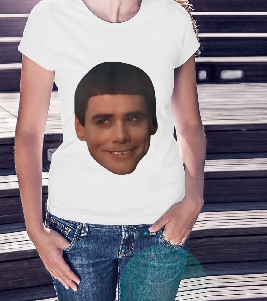 Jim Carrey Lloyd Christmas Dumb And Dumber Face Meme T-Shirt