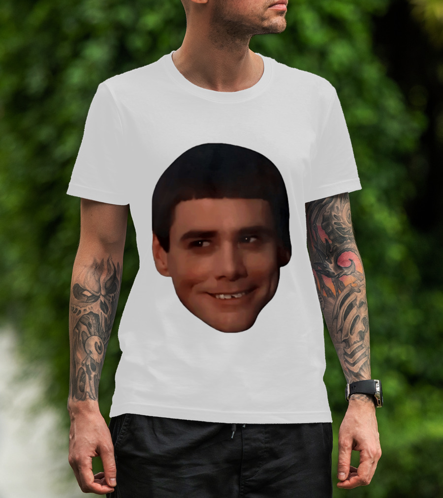 Jim Carrey Lloyd Christmas Dumb And Dumber Face Meme T-Shirt