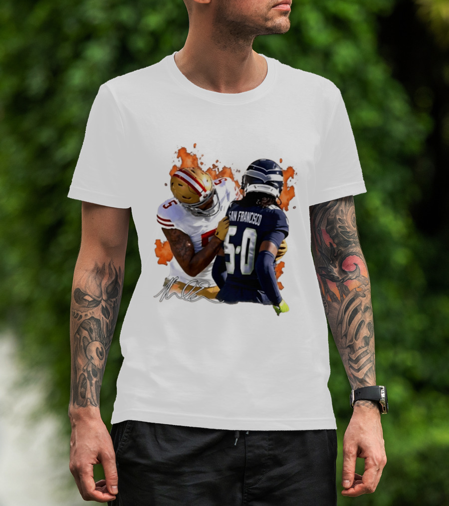 Mike Evans San Francisco 49ers Clash With Seattle Rival In Fiery Showdown T-Shirt
