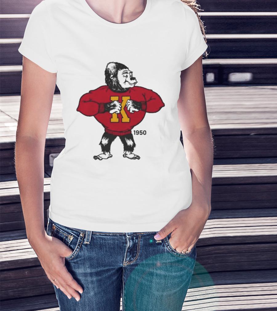 Pitt State Athletics Gorilla 1950 Vintage K Letter Sweater T-Shirt