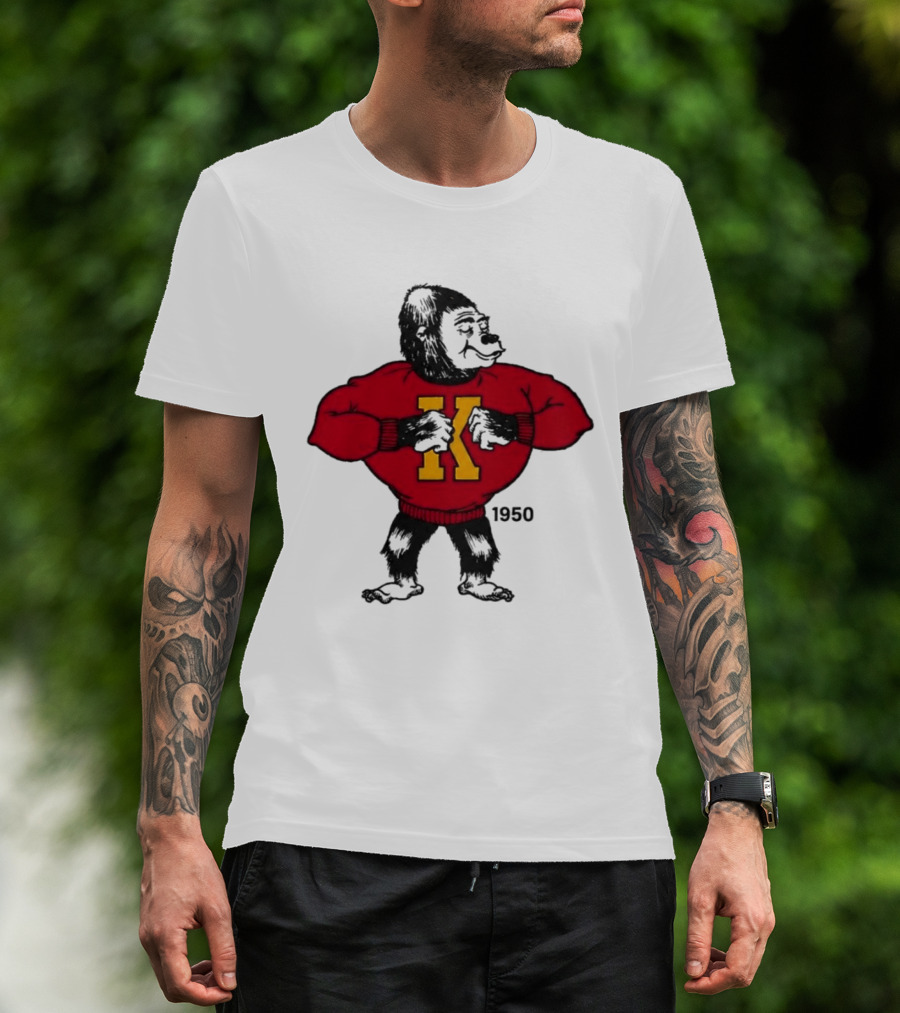 Pitt State Athletics Gorilla 1950 Vintage K Letter Sweater T-Shirt