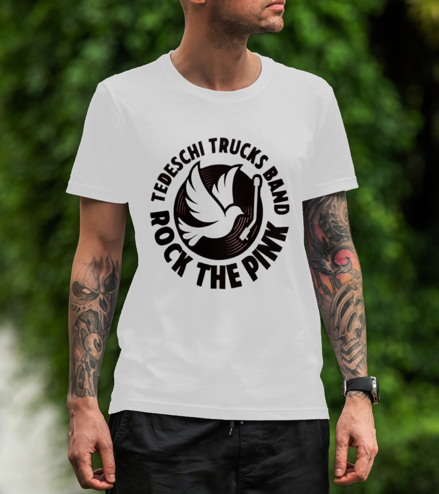Tedeschi Trucks Band Rock The Pink 2026 Dove Vinyl Drumstick T-Shirt