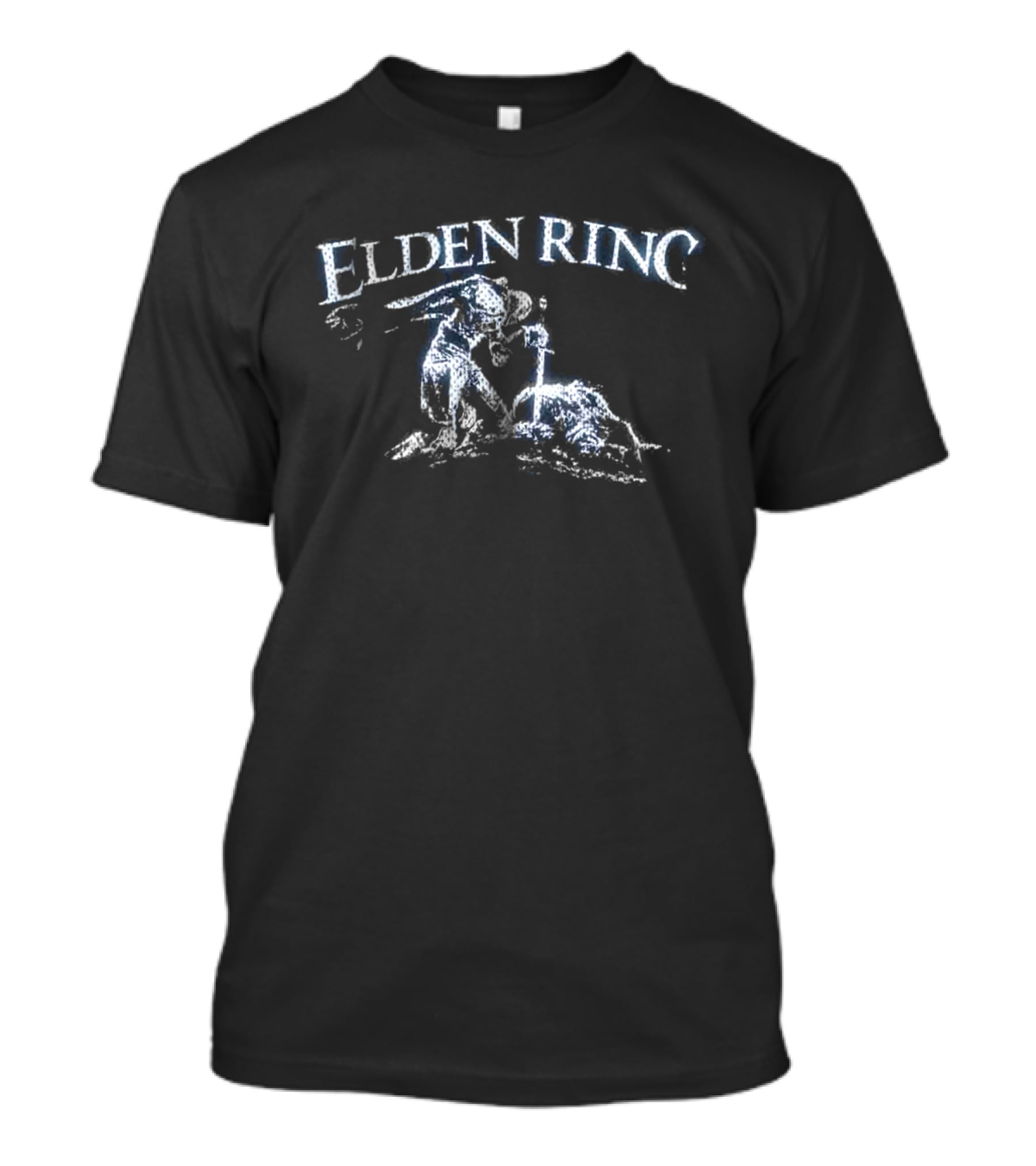 Dark Souls Welcome Skateboards Elden Ring Tarnished Knight Battle T-Shirt