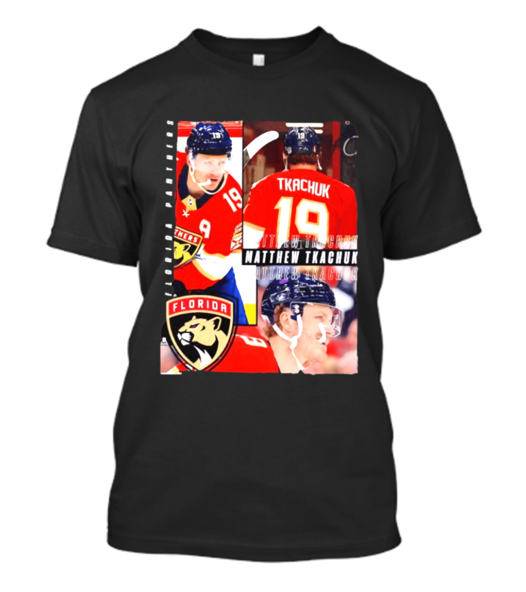 Florida Panthers Matthew Tkachuk Number 19 Hockey Spotlight T-Shirt