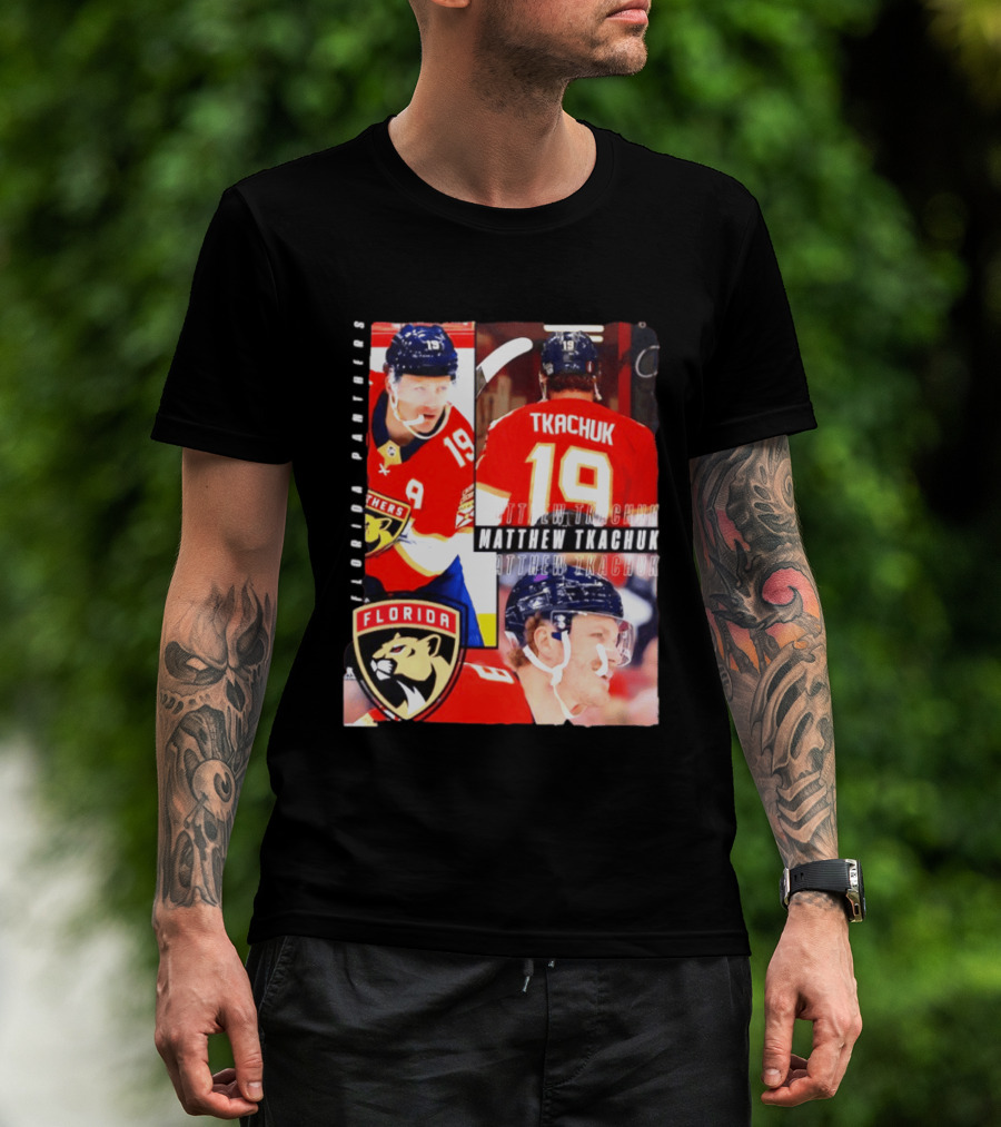 Florida Panthers Matthew Tkachuk Number 19 Hockey Spotlight T-Shirt