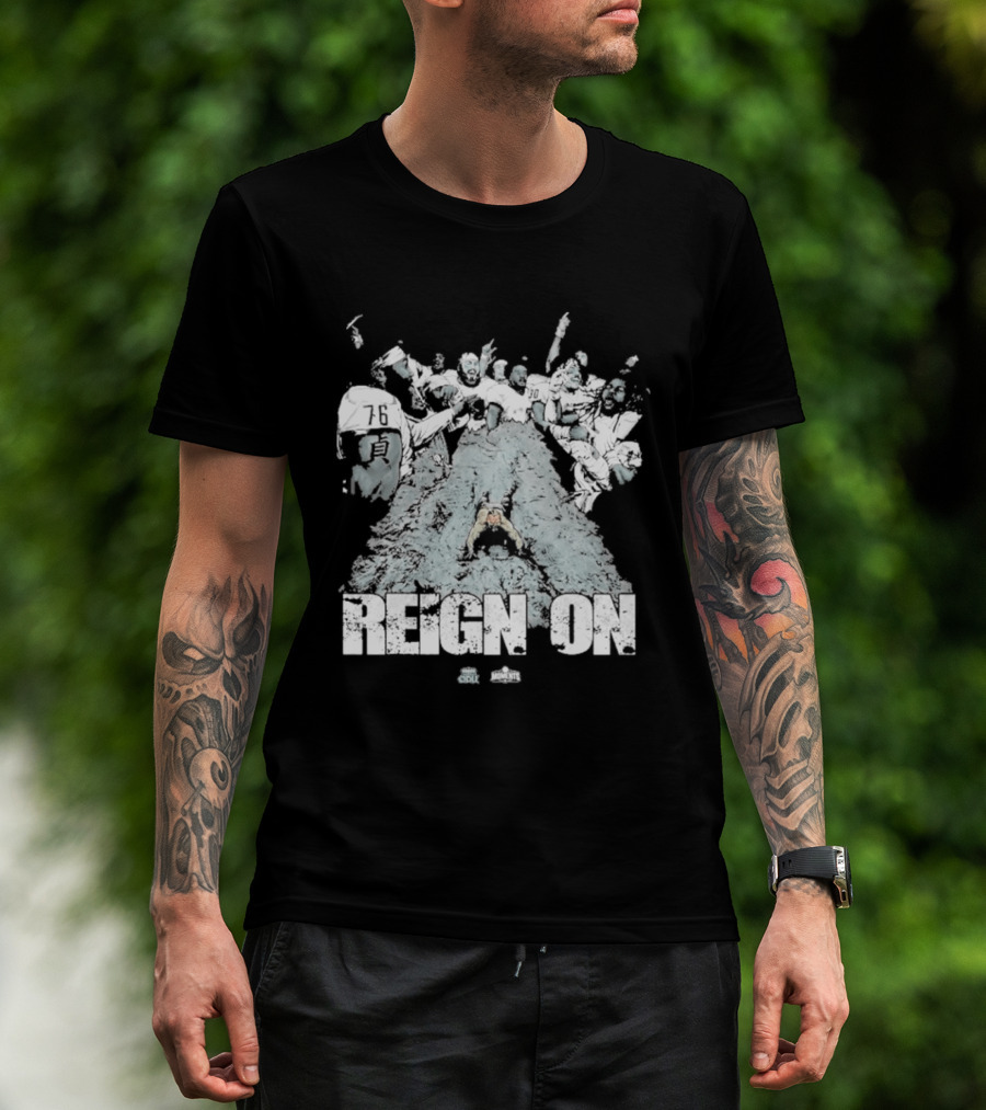 Old Dominion Football Reign On Splash Helmet 2023 T-Shirt