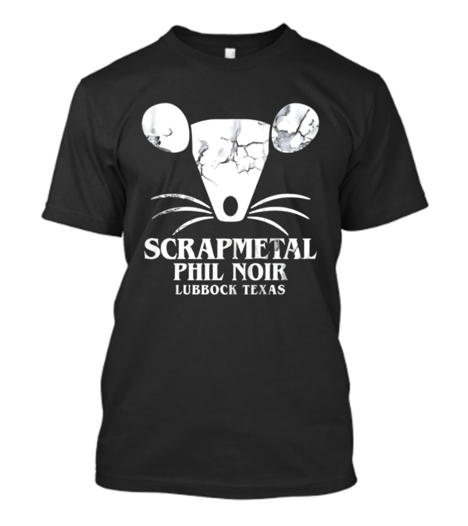 Phil Noir Scrapmetal Mouse Lubbock Texas T-Shirt