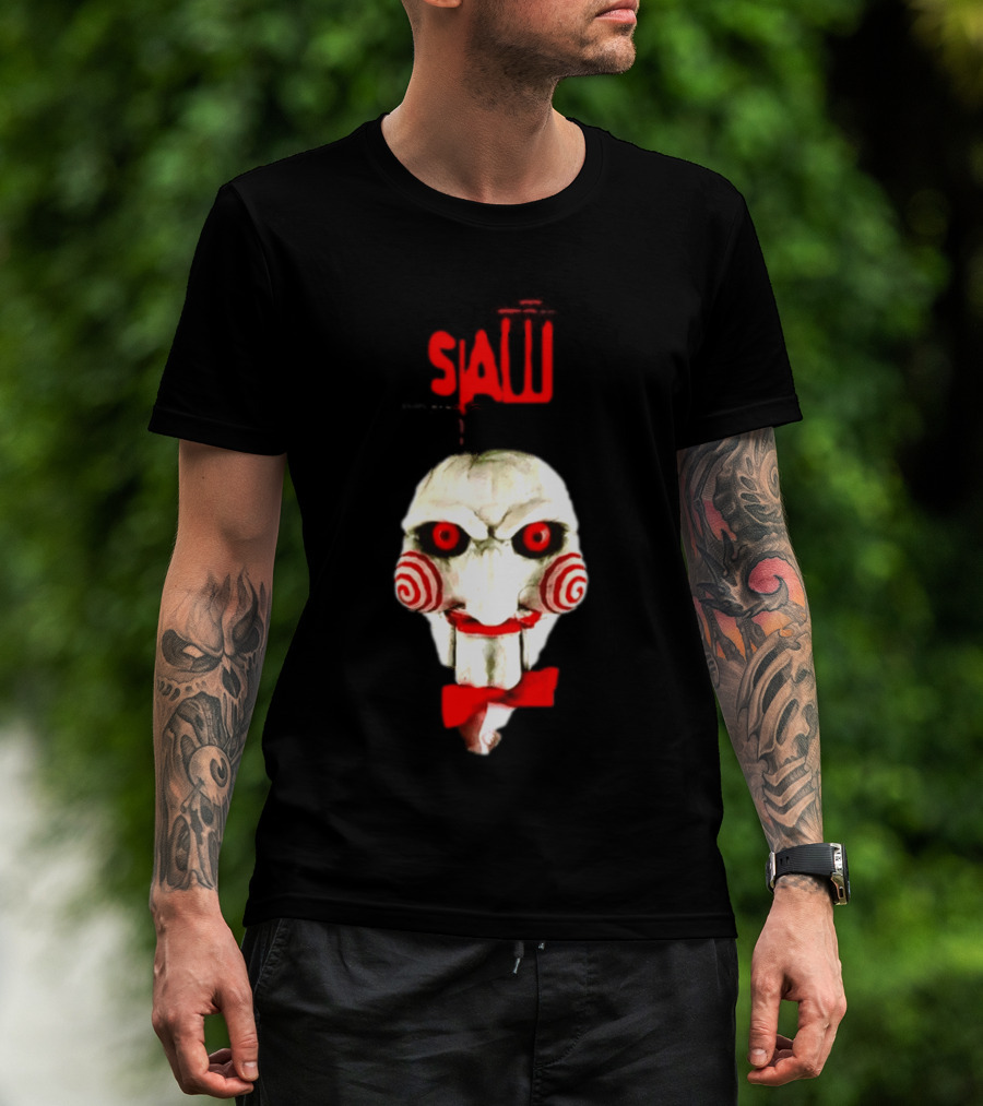 Saw Billy The Puppet Jigsaw Horror Movie Halloween T-Shirt