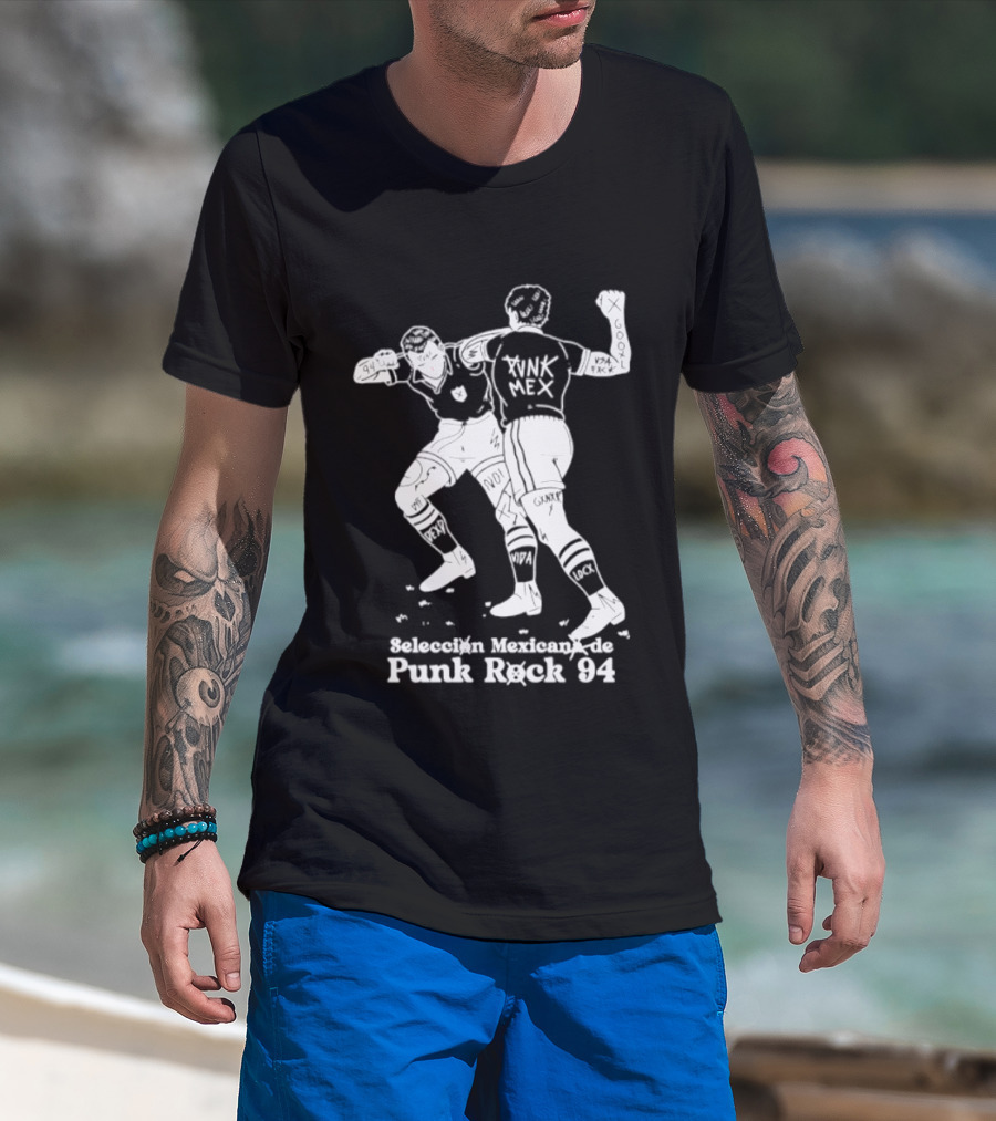 Seleccion Mexicana Punk Rock 94 Mexico Soccer Fighters T-Shirt