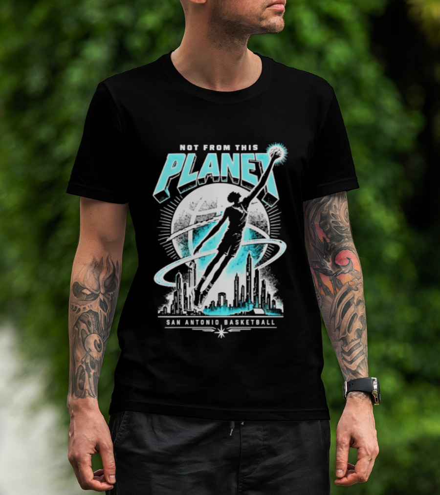 Victor Wembanyama Not From This Planet San Antonio Basketball T-Shirt
