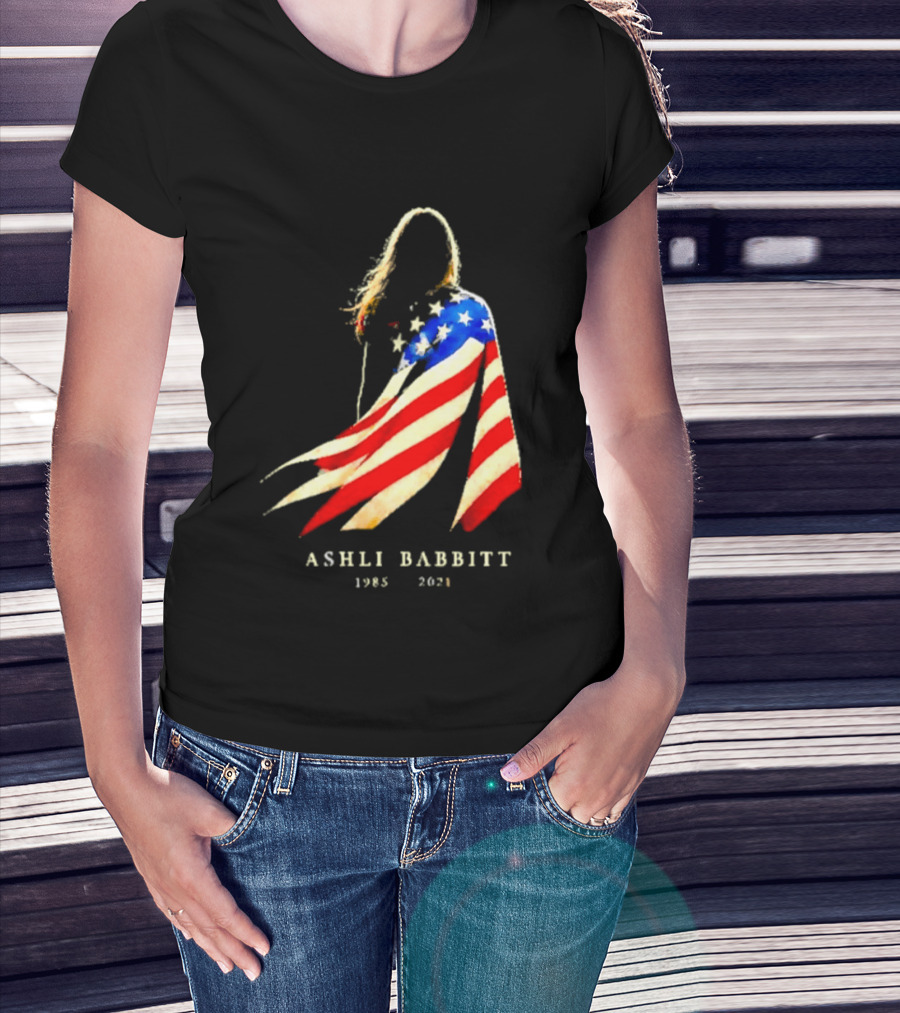 America Ashli Babbitt Memorial 1985 2021 Flag T-Shirt
