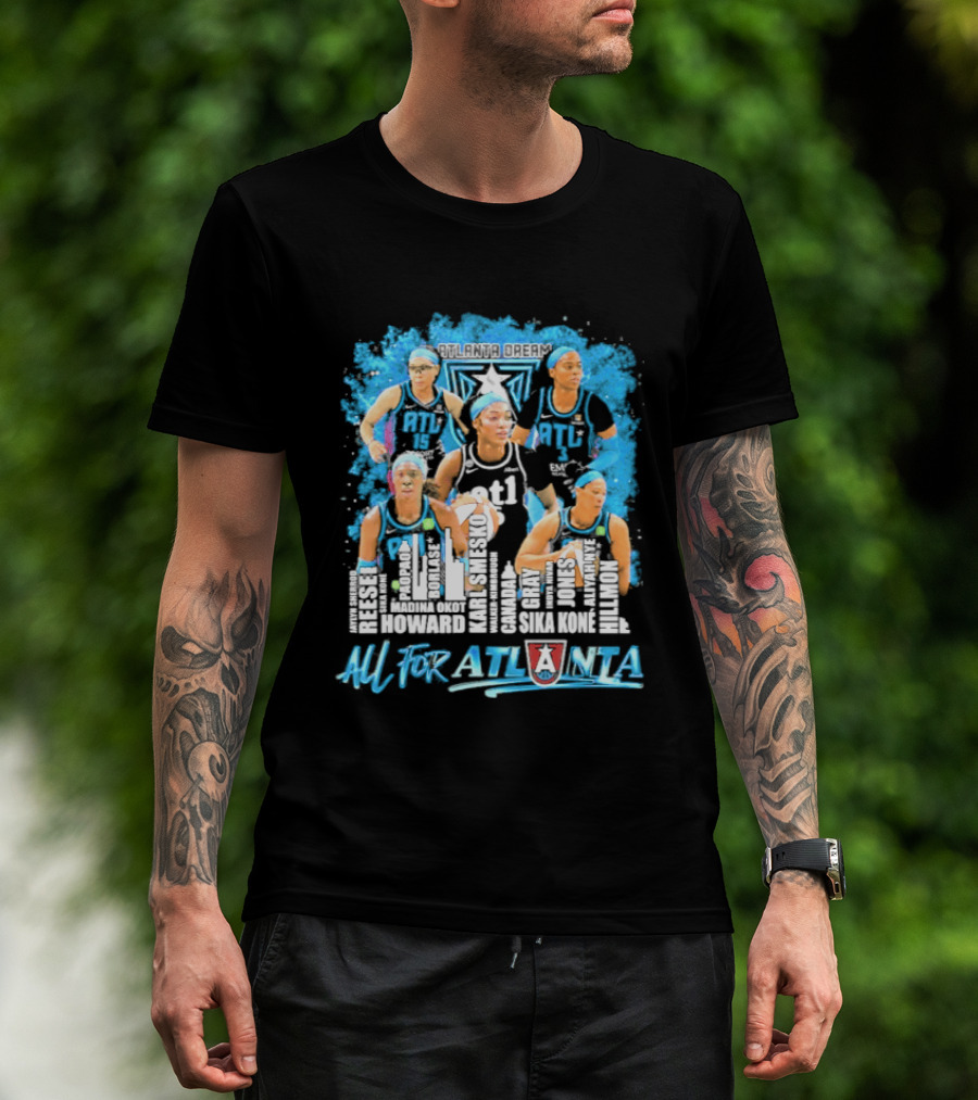 2026 Atlanta Dream WNBA City Name Player All For Atlanta T-Shirt