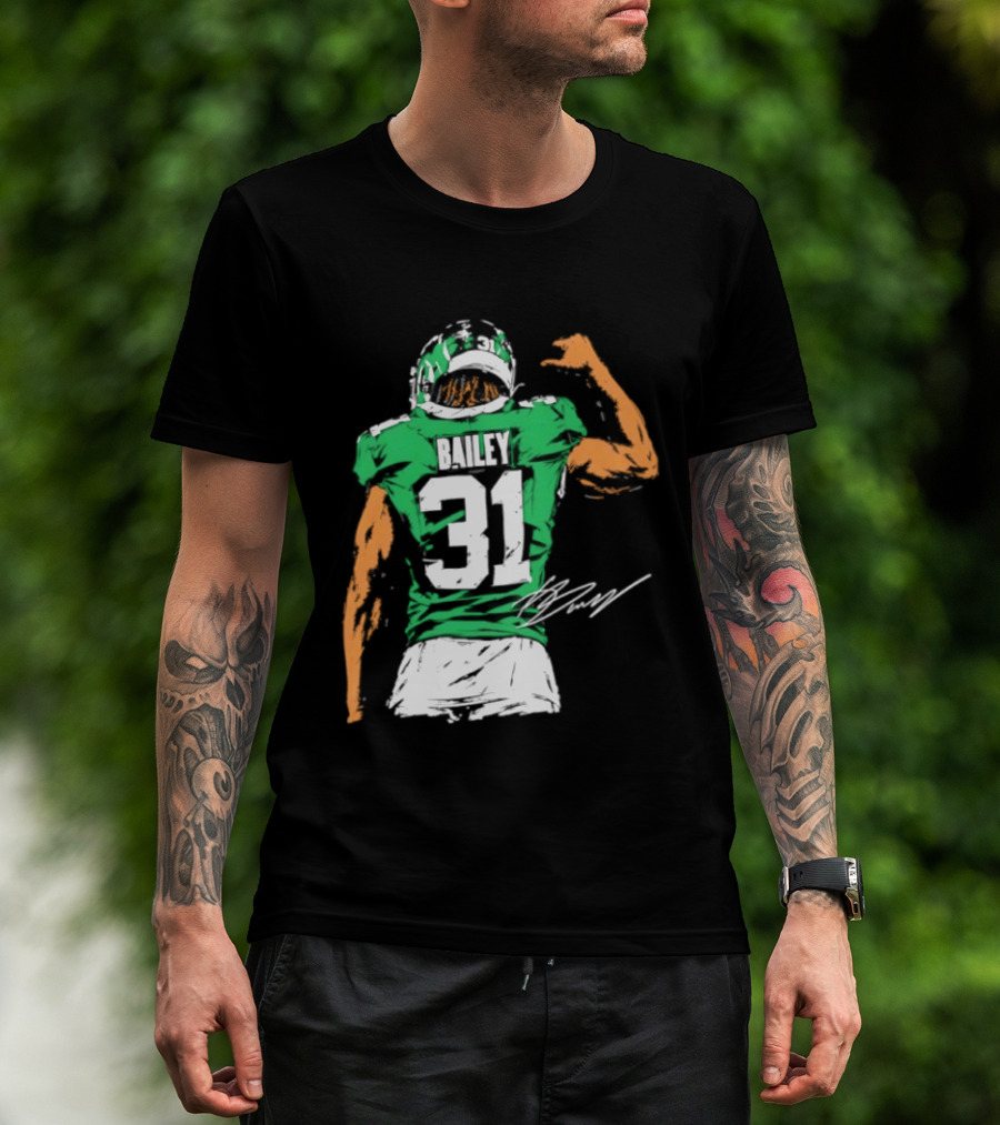 David Bailey Number 31 New York Jets NFL Football Jersey T-Shirt