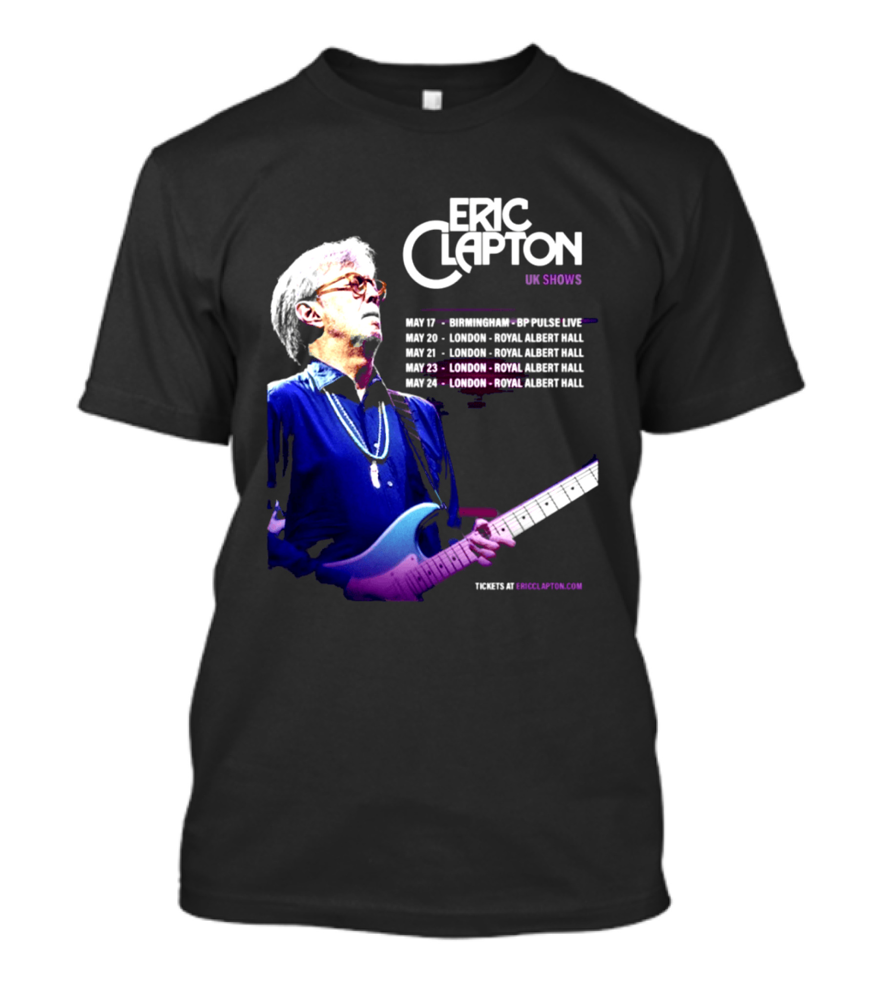 Eric Clapton UK Shows 2027 Birmingham Symphony Hall May 17 To 24 London Royal Albert Hall T-Shirt