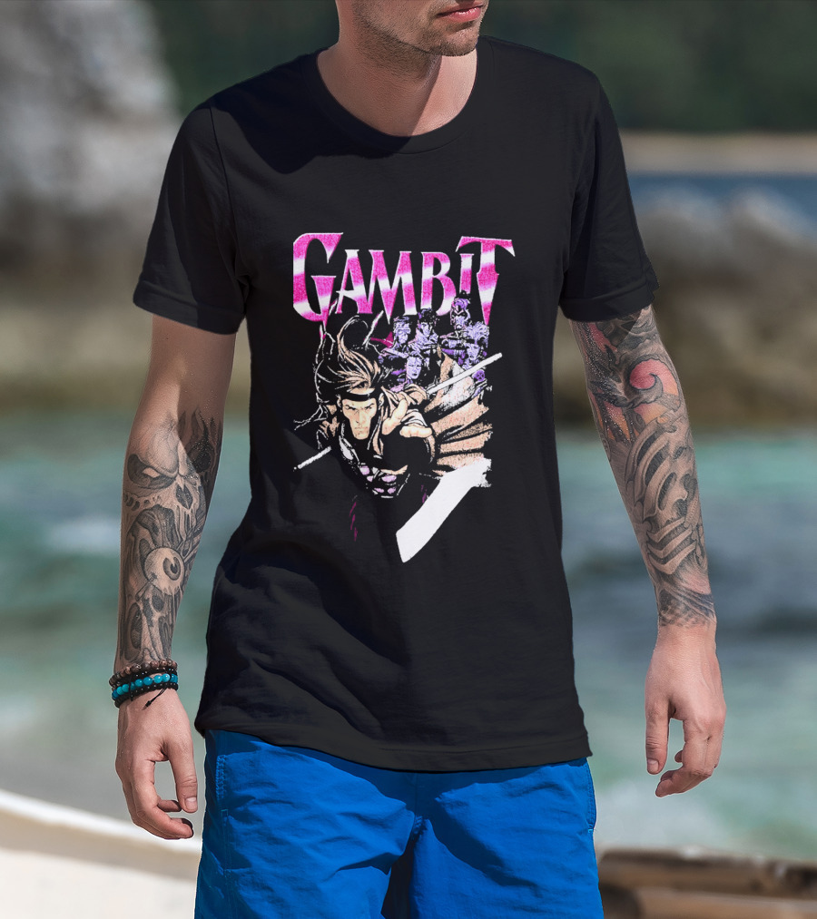 Marvel X Men Gambit Exclusive Comic T-Shirt