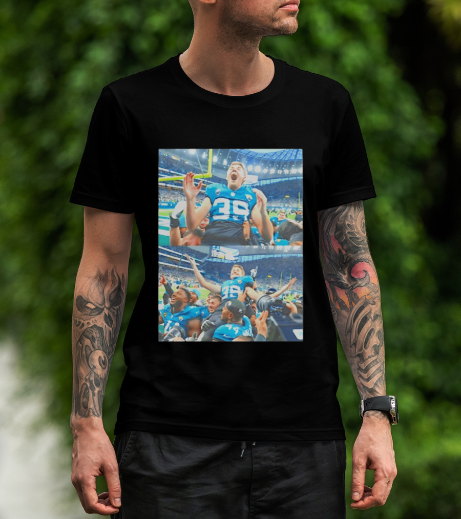 Jacksonville Jaguars Number 39 And Walker Number 44 Post Game Celebration NFL Stadium Event T-Shirt