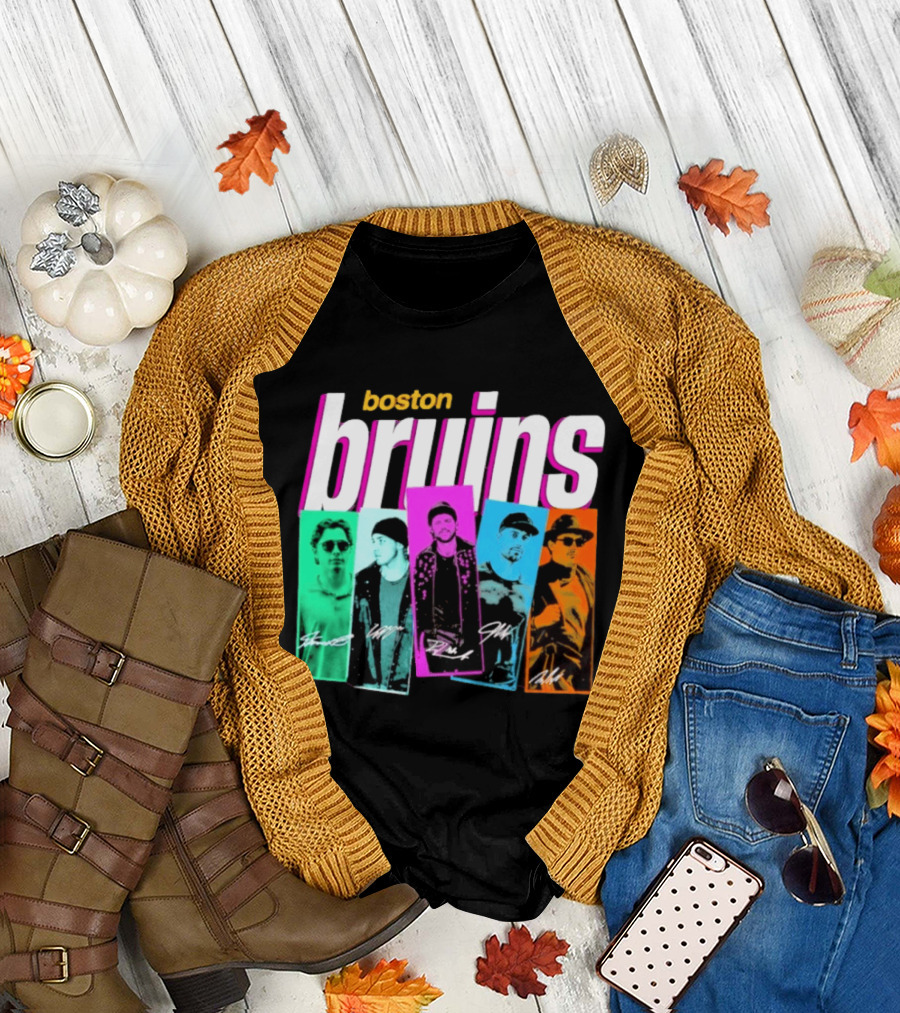 Boston Bruins Boy Band 2026 Player Portraits T-Shirt
