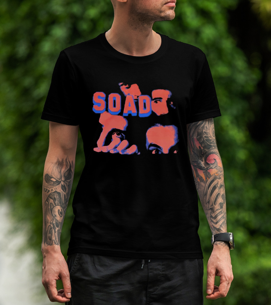 System Of A Down SOAD Beyond The Streets 25th Anniversary Toxicity Album T-Shirt