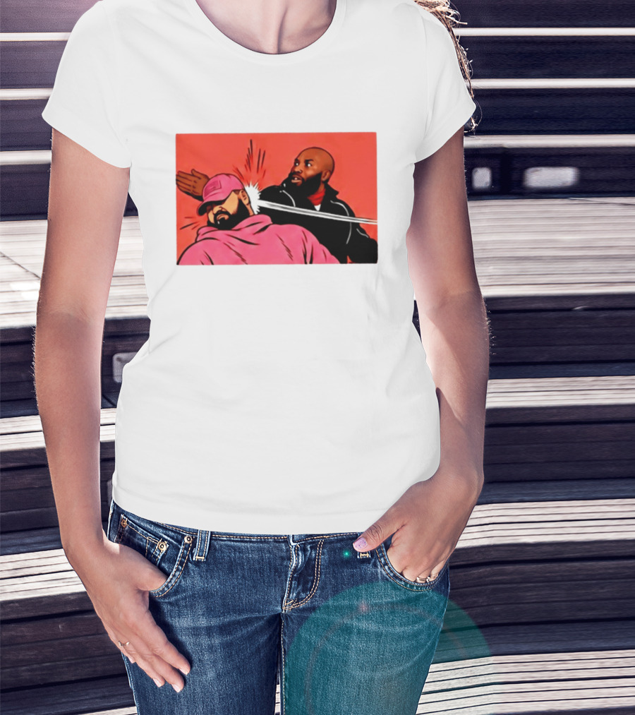 Drake Vs Rick Ross Meme Slap Red T-Shirt