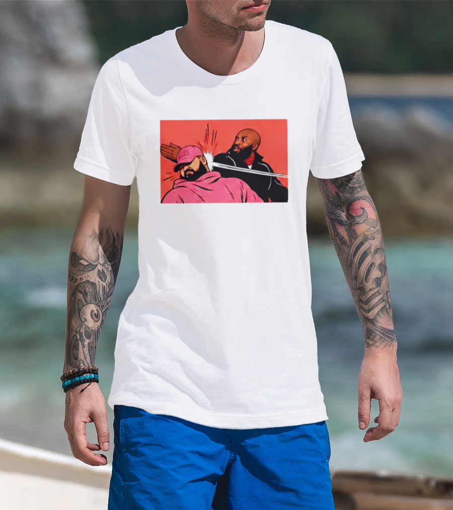 Drake Vs Rick Ross Meme Slap Red T-Shirt