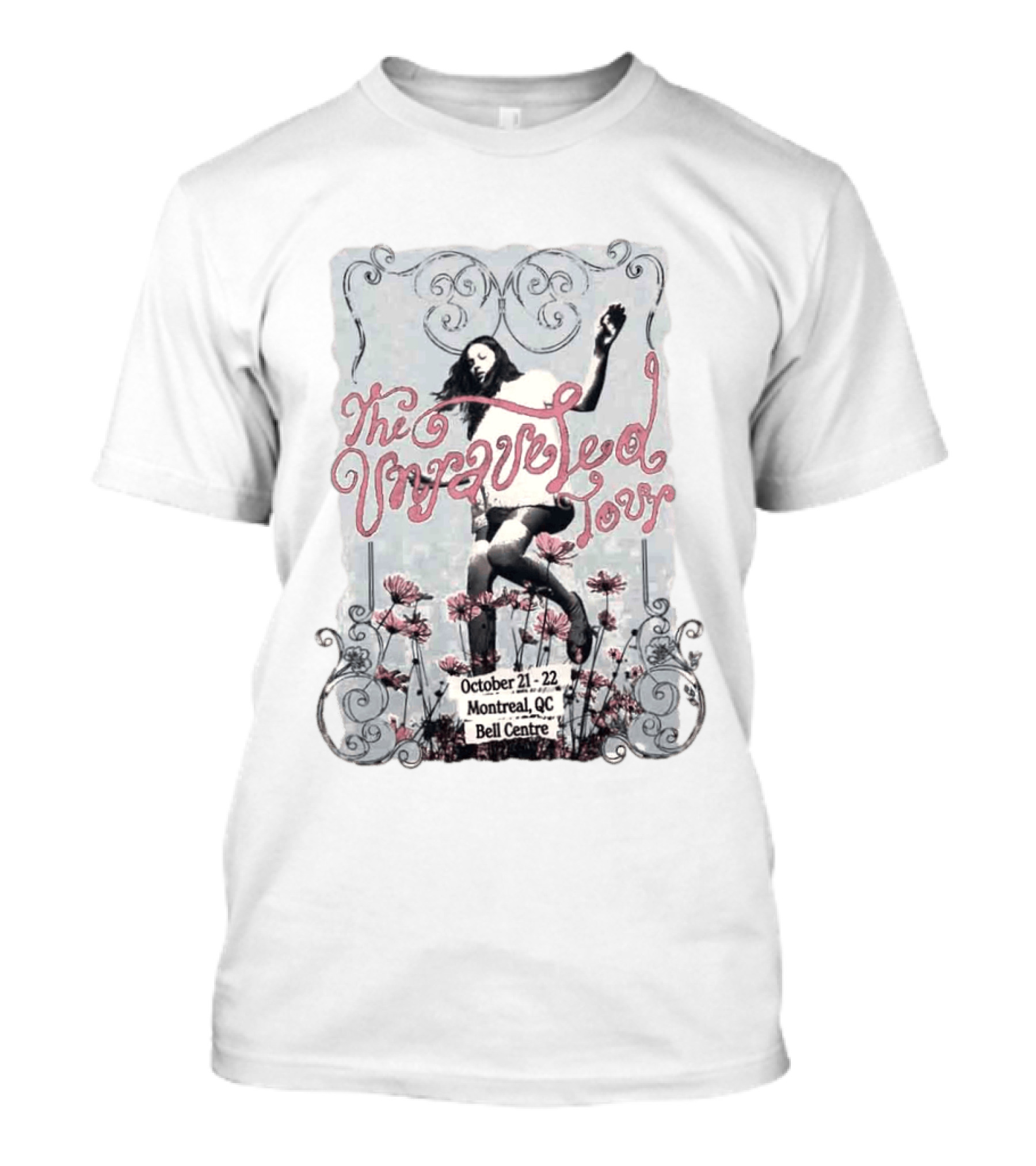 The Unraveled Tour Olivia Rodrigo October 21 22 2026 Montreal QC Bell Centre T-Shirt