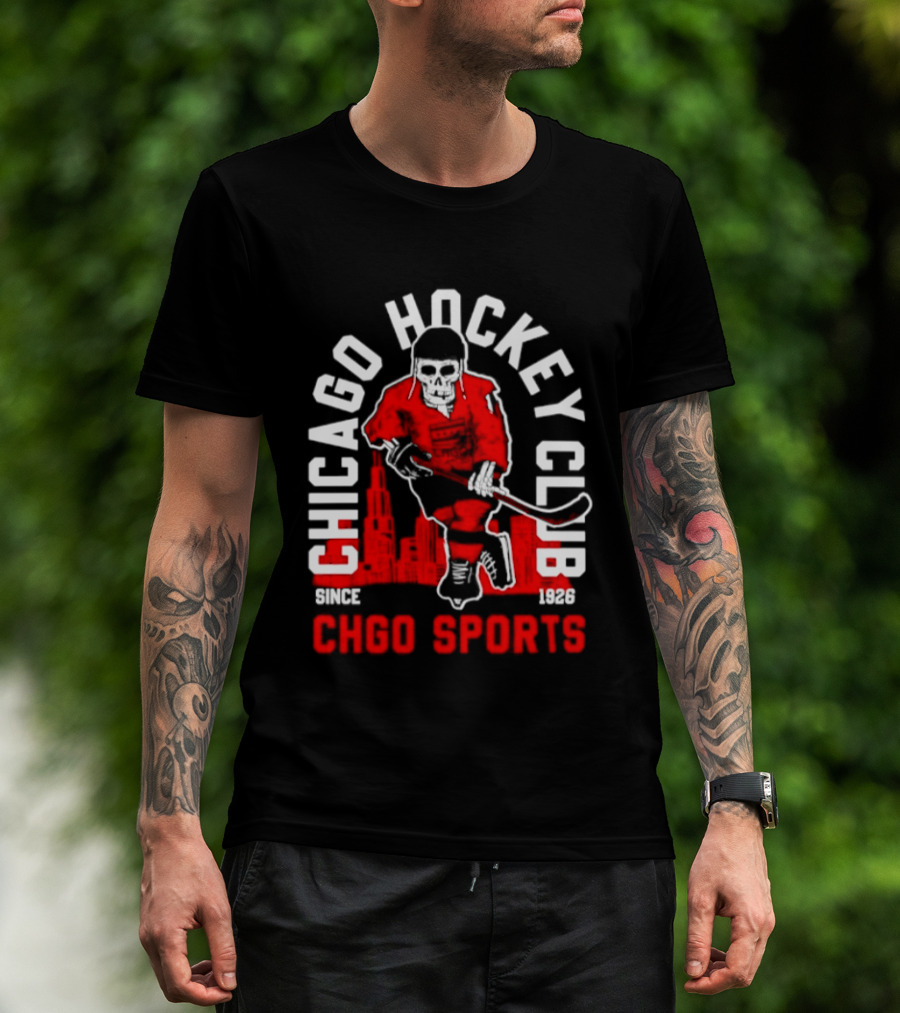 CHGO Sports Chicago Hockey Club Since 1926 Player T-Shirt
