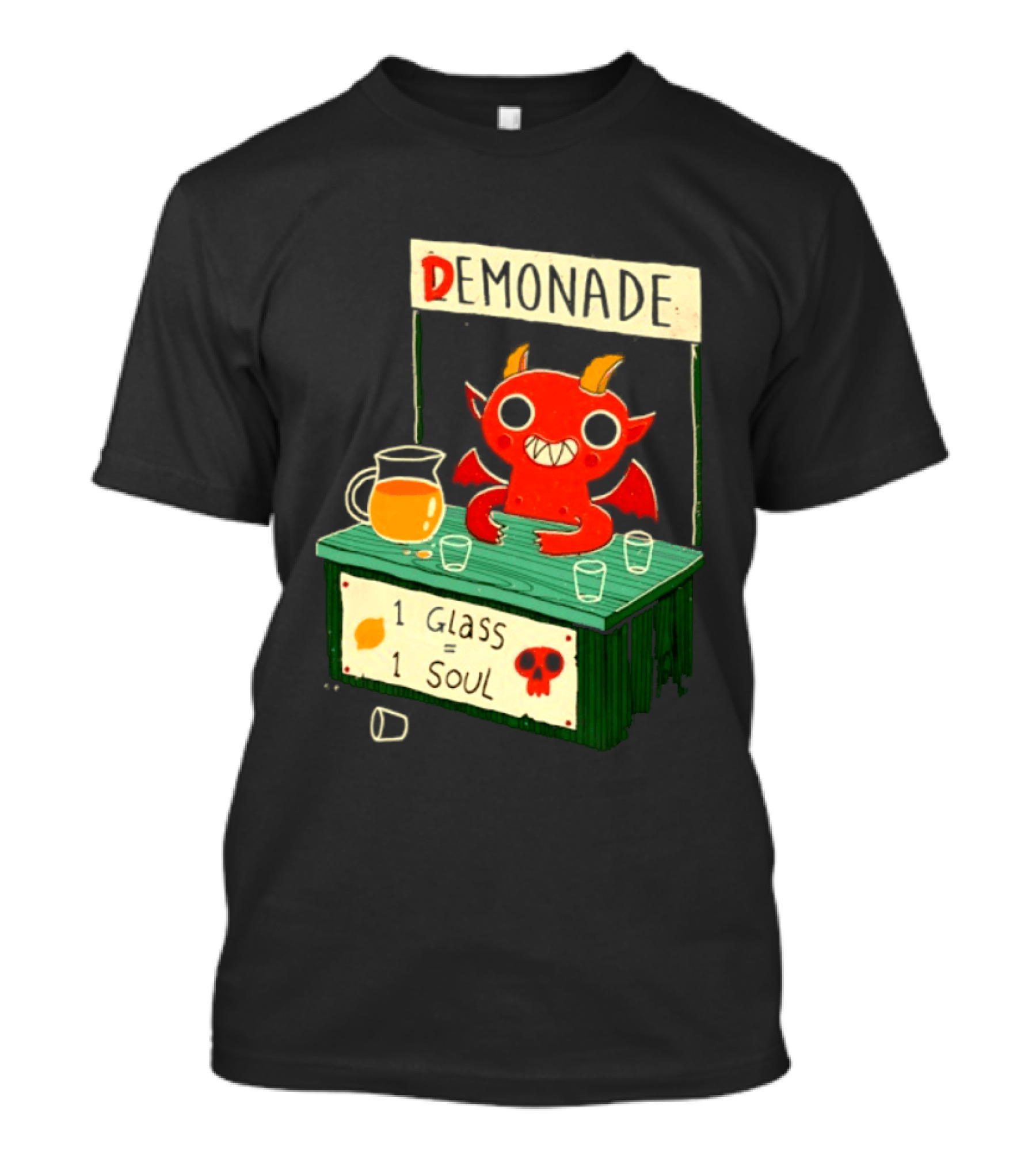 Demonade 1 Glass 1 Soul Devil Lemonade Stand T-Shirt