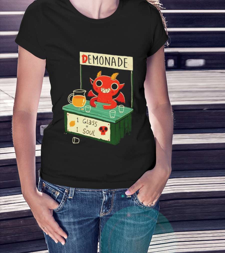 Demonade 1 Glass 1 Soul Devil Lemonade Stand T-Shirt