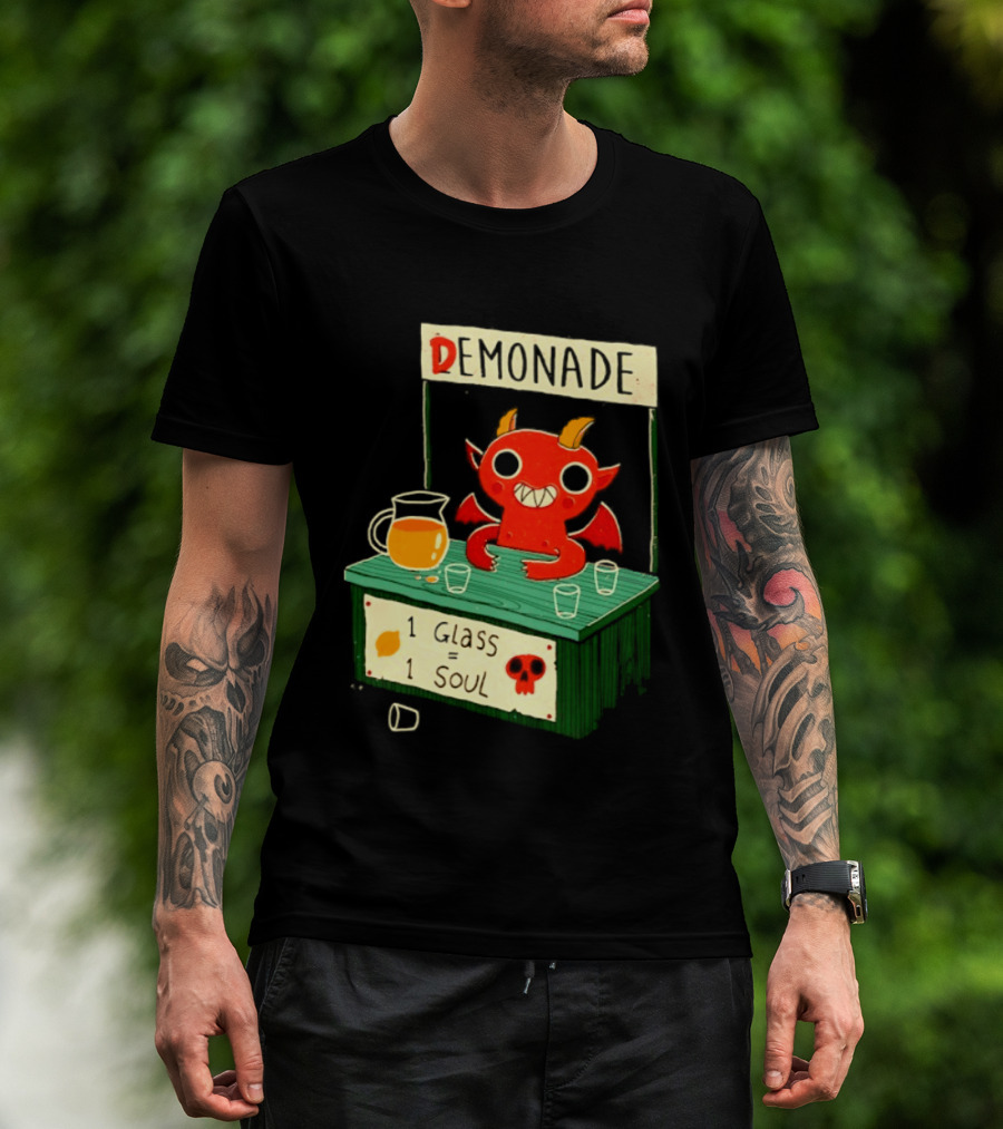 Demonade 1 Glass 1 Soul Devil Lemonade Stand T-Shirt