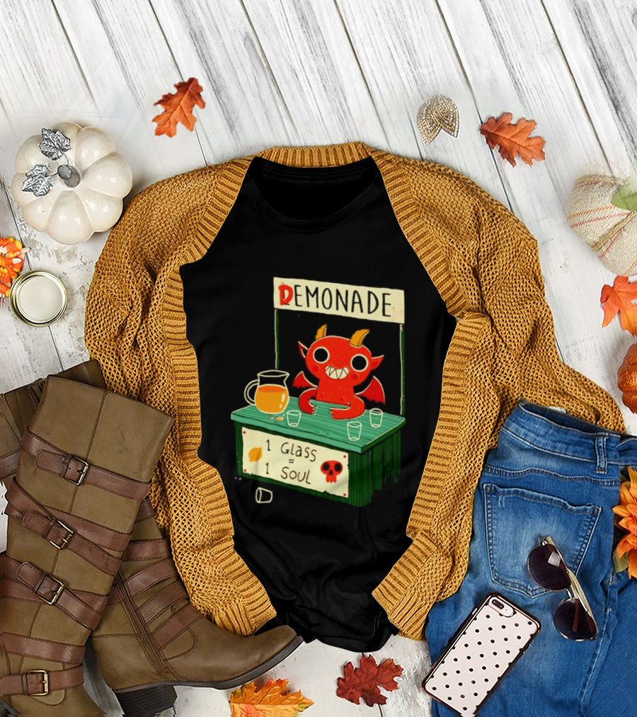 Demonade 1 Glass 1 Soul Devil Lemonade Stand T-Shirt