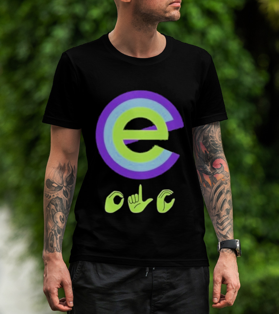 Inclusive E Sign Language Symbol DHH T-Shirt