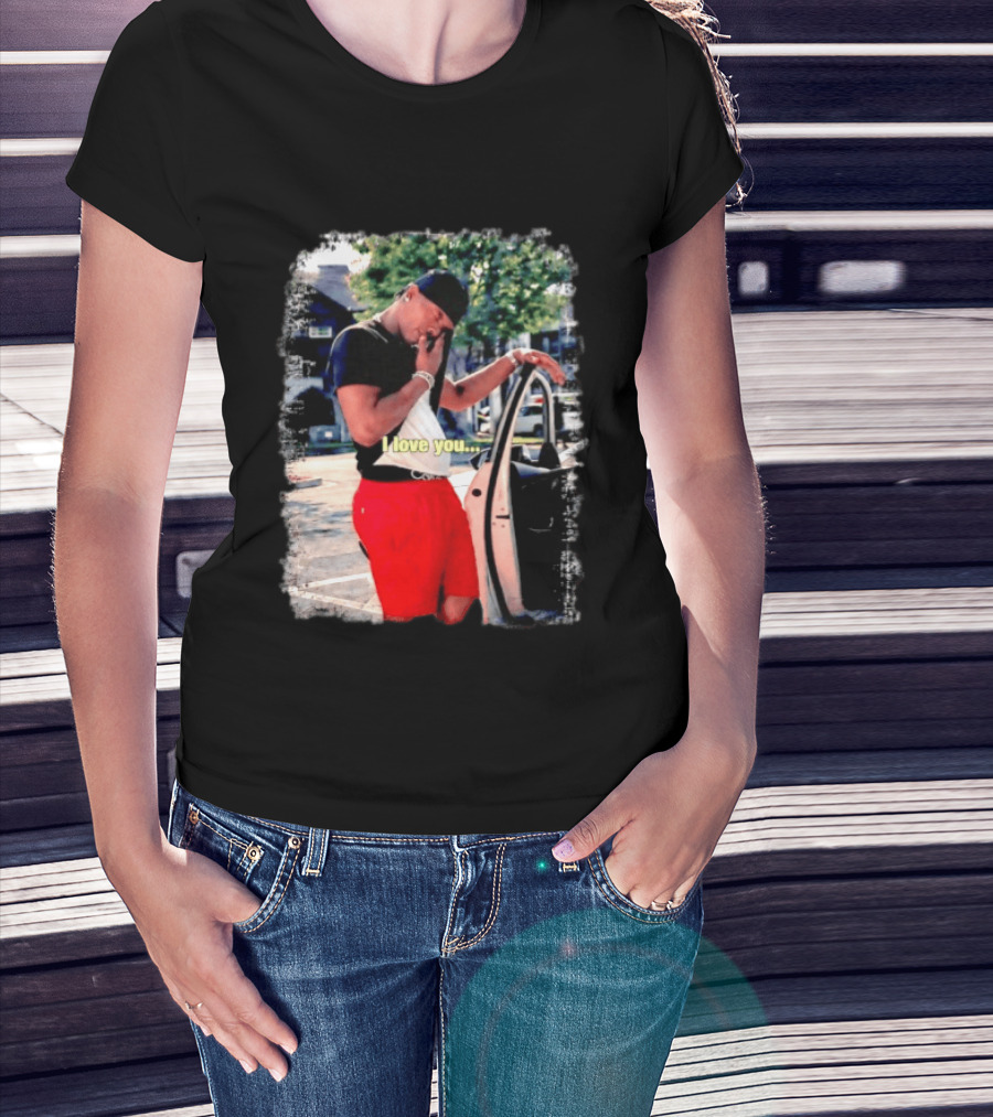 Lil Baby I Love You Meme Car Door Pose T-Shirt