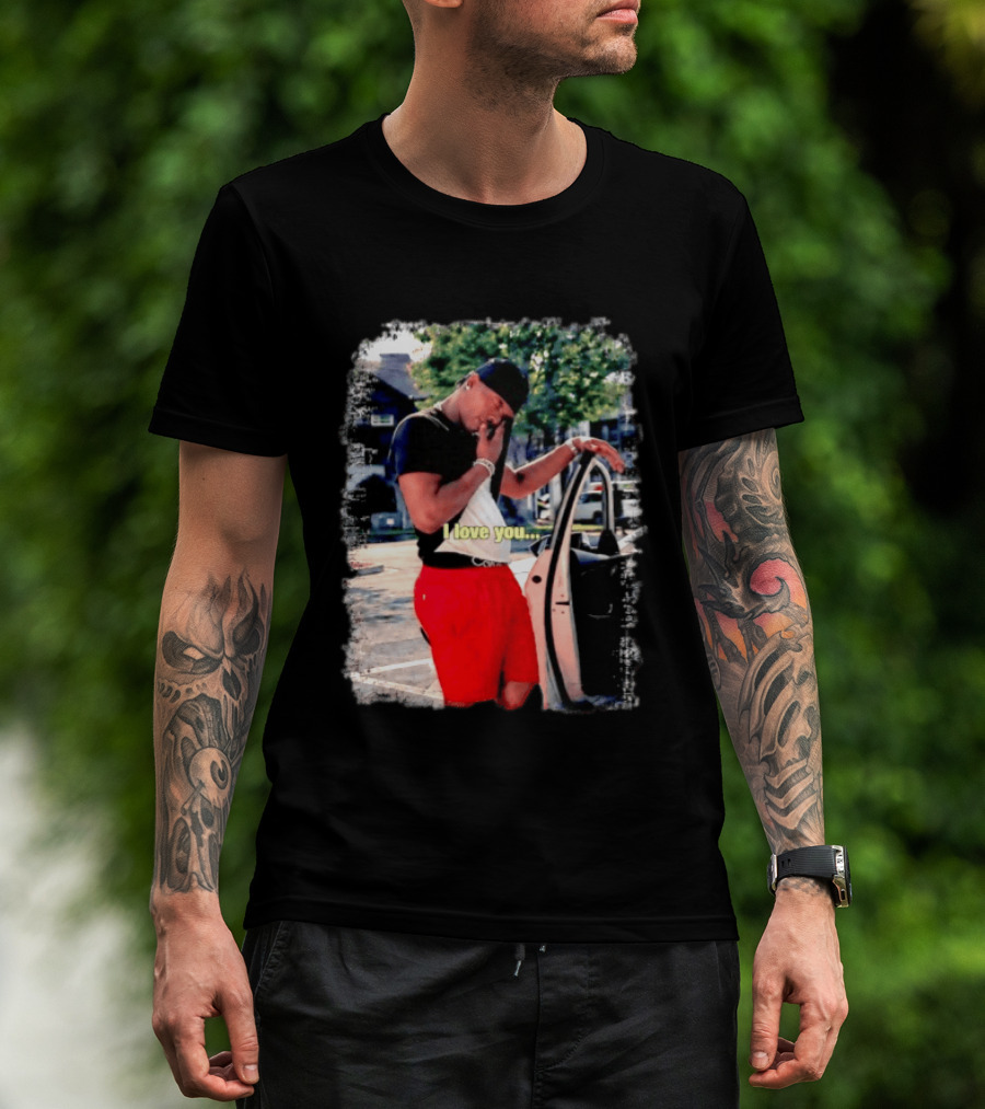 Lil Baby I Love You Meme Car Door Pose T-Shirt