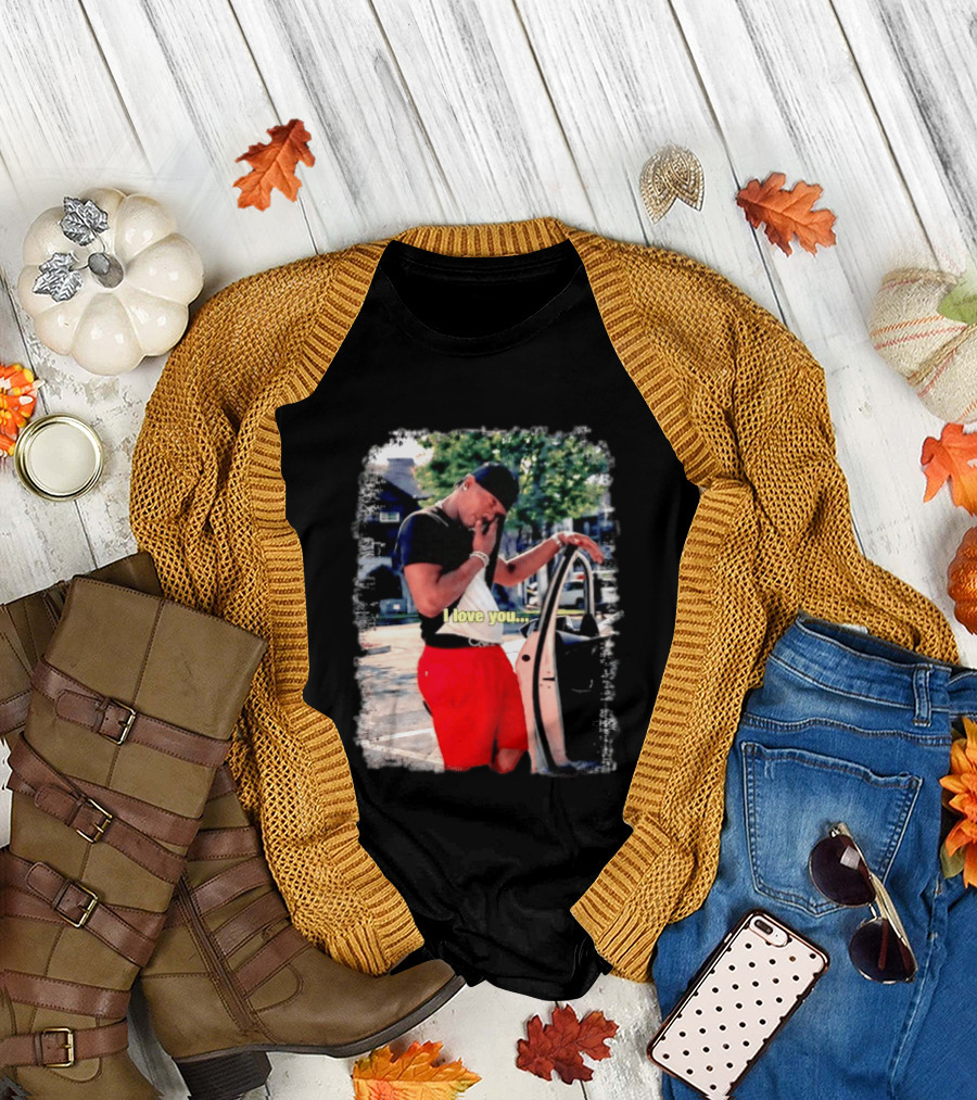 Lil Baby I Love You Meme Car Door Pose T-Shirt