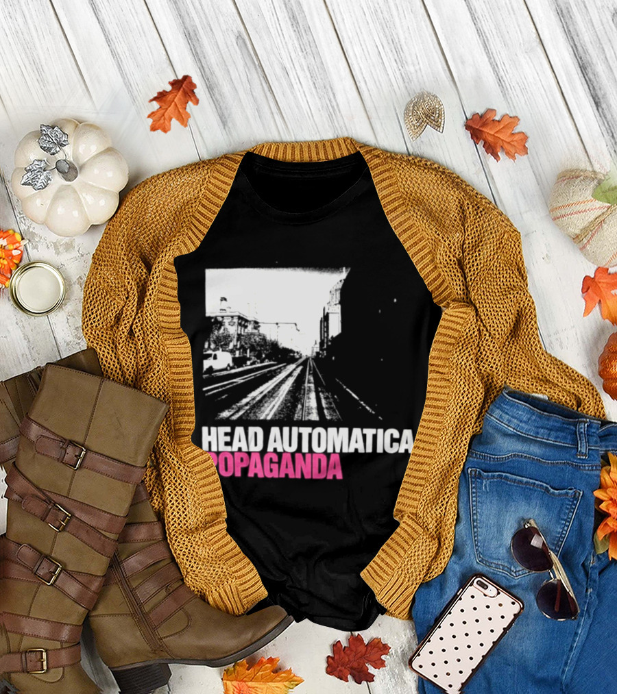 Head Automatica Popaganda Train Tracks Art Daryl Palumbo T-Shirt