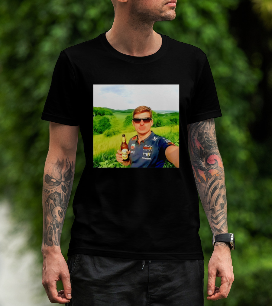 Max Verstappen Beyond The Track Oracle Red Bull Racing Honda Beer Experience T-Shirt