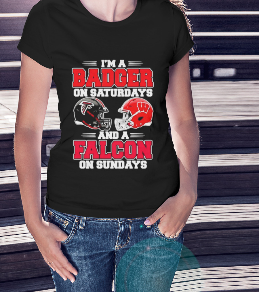 I'm A Badger On Saturdays And A Falcon On Sundays T-Shirt