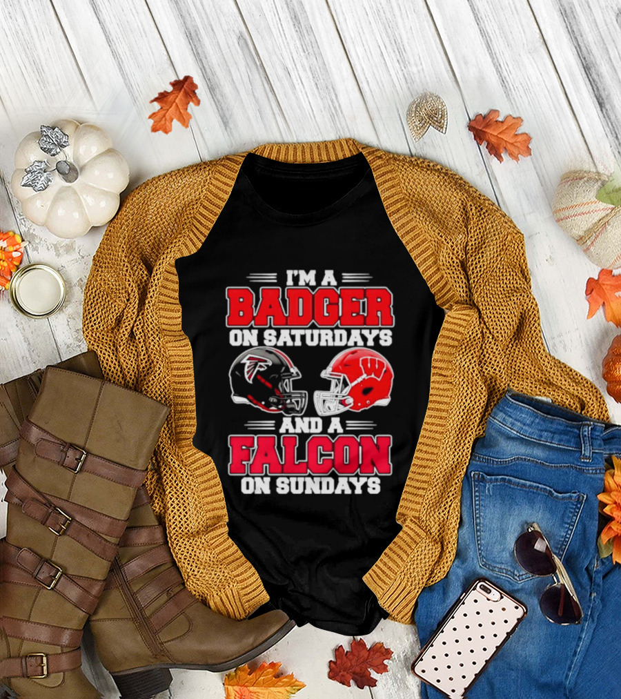 I'm A Badger On Saturdays And A Falcon On Sundays T-Shirt