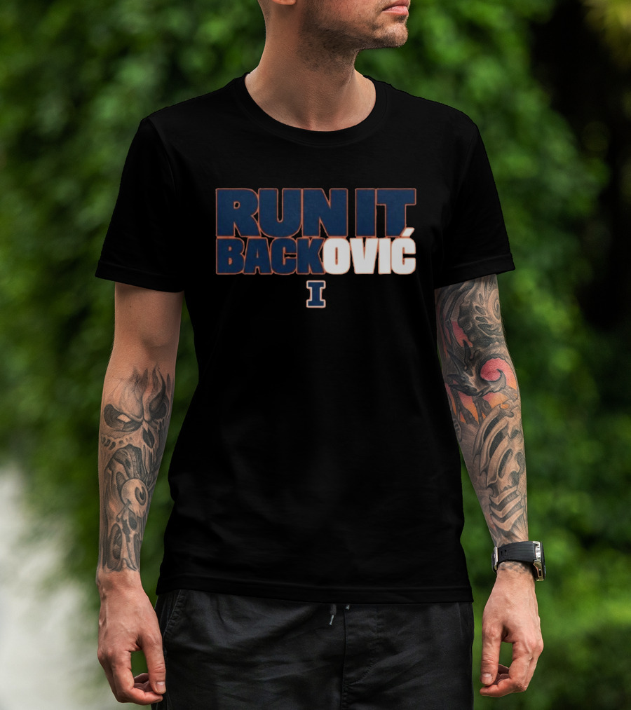 RUN IT BACKOVIĆ Illinois I Sports Fan T-Shirt