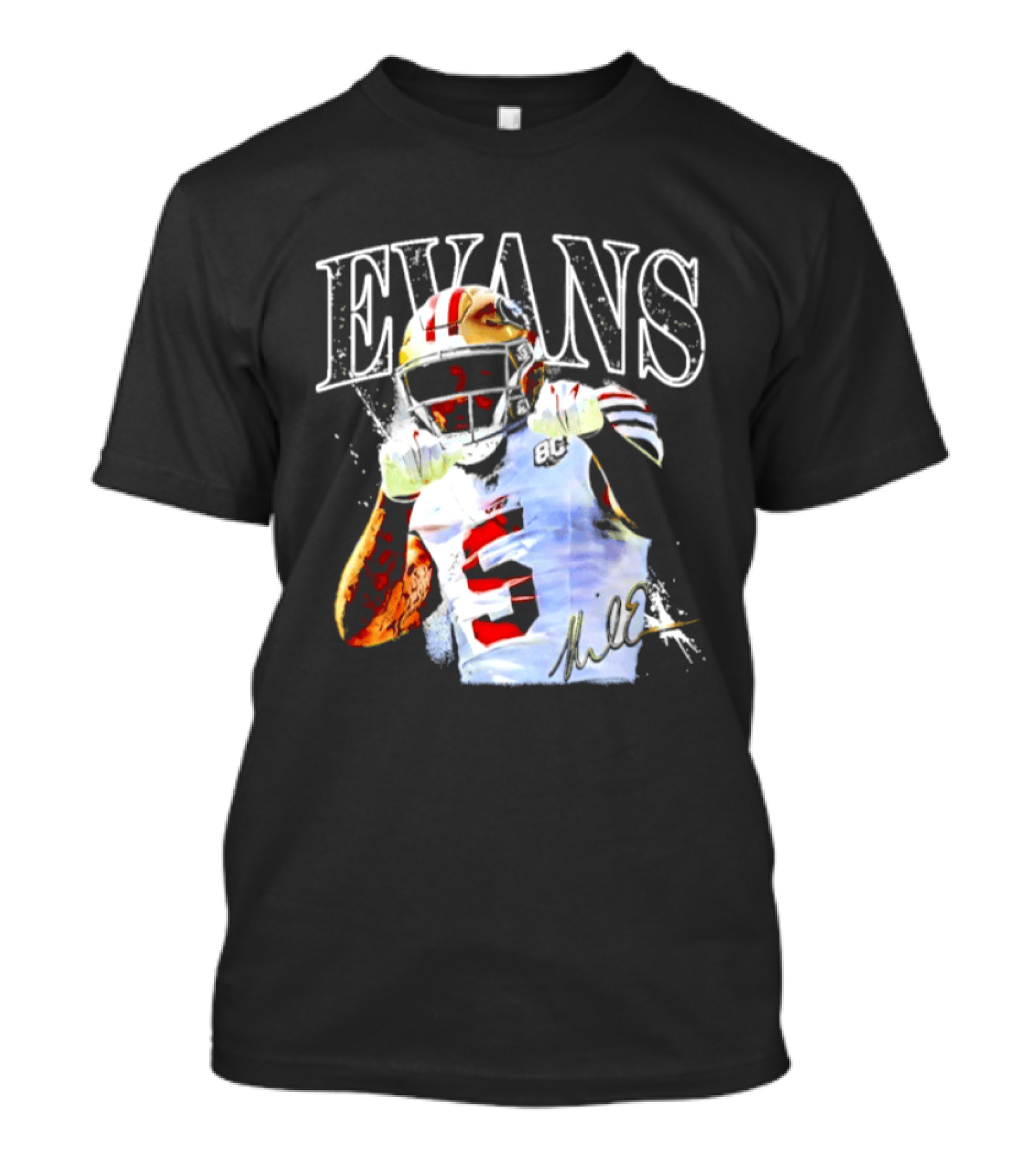 Evans San Francisco 49ers Football Player Number 13 T-Shirt