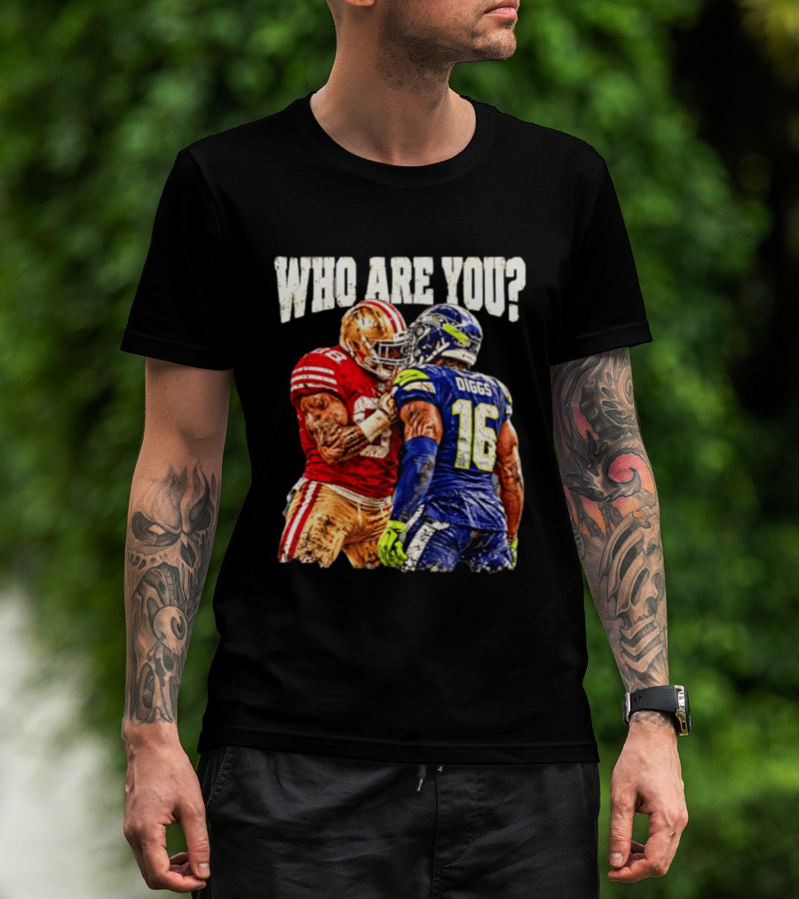 Who Are You Meme Mike Evans Vs Diggs San Francisco 49ers Seattle Seahawks T-Shirt