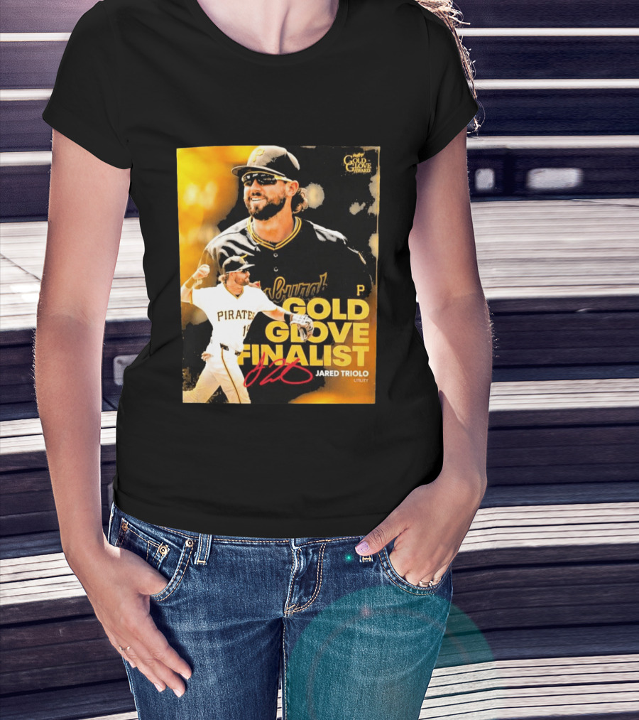 Jared Triolo Pirates Gold Glove Award Finalist Utility T-Shirt