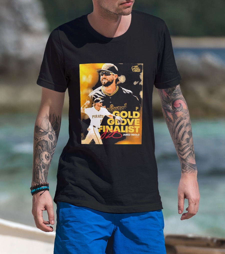 Jared Triolo Pirates Gold Glove Award Finalist Utility T-Shirt